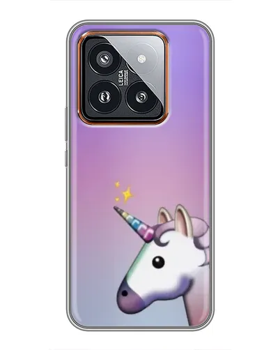 Чехол для Xiaomi 14 Pro с картинкой «Единорог градиент» Чехол для Xiaomi 14 Pro с картинкой «Единорог градиент»