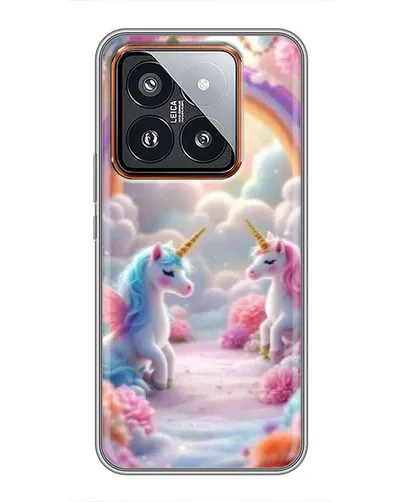 Чехол для Xiaomi 14 Pro с картинкой «Радуга и единороги» Чехол для Xiaomi 14 Pro с картинкой «Радуга и единороги»