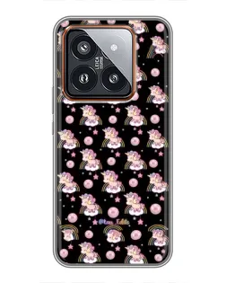 Чехол для Xiaomi 14 Pro с картинкой «Magic Unicorn паттерн»