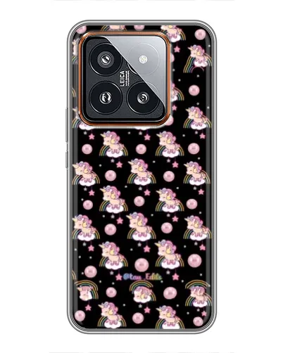 Чехол для Xiaomi 14 Pro с картинкой «Magic Unicorn паттерн» Чехол для Xiaomi 14 Pro с картинкой «Magic Unicorn паттерн»