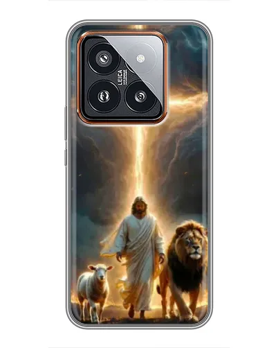 Чехол для Xiaomi 14 Pro с картинкой «Лев Иуды и Свет»