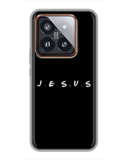 Чехол для Xiaomi 14 Pro с картинкой «Точки веры J.E.S.U.S.»