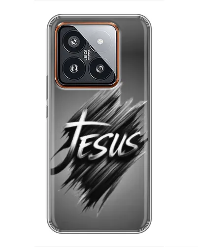 Чехол для Xiaomi 14 Pro с картинкой «Надпись Jesus Graffiti»