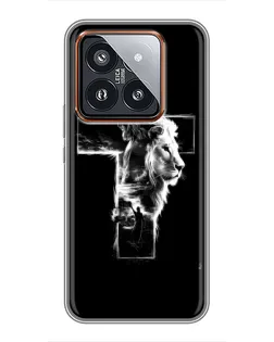 Чехол для Xiaomi 14 Pro с картинкой «Сияющий крест Jesus»