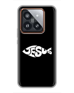 Чехол для Xiaomi 14 Pro с картинкой «Рыба Jesus»