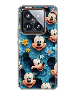 Чехол для Xiaomi 14 Pro с картинкой «Паттерн Микки и Минни»