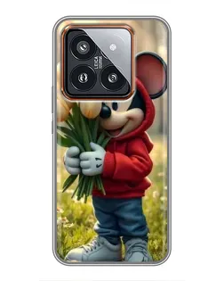 Чохол для Xiaomi 14 Pro з картинкою «Міккі з тюльпанами» Чохол для Xiaomi 14 Pro з картинкою «Міккі з тюльпанами»