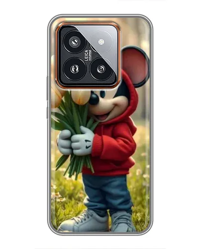 Чехол для Xiaomi 14 Pro с картинкой «Микки с тюльпанами» Чехол для Xiaomi 14 Pro с картинкой «Микки с тюльпанами»