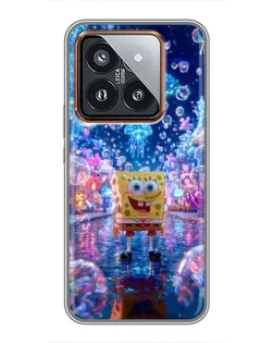 Чехол для Xiaomi 14 Pro с картинкой «Неоновый океан»