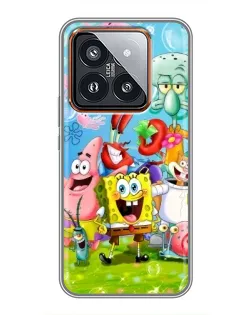Чохол для Xiaomi 14 Pro з картинкою «Губка Боб та друзі»