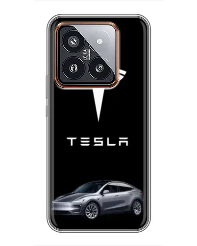 Чехол для Xiaomi 14 Pro с картинкой «Tesla Model Y» Чехол для Xiaomi 14 Pro с картинкой «Tesla Model Y»