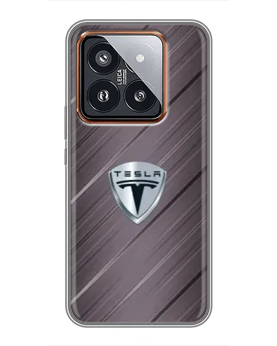 Чехол для Xiaomi 14 Pro с картинкой «Металлическая текстура Tesla» Чехол для Xiaomi 14 Pro с картинкой «Металлическая текстура Tesla»