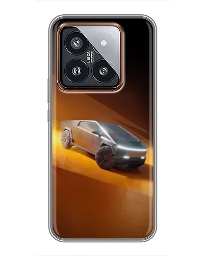 Чехол для Xiaomi 14 Pro с картинкой «Cybertruck в пустыне» Чехол для Xiaomi 14 Pro с картинкой «Cybertruck в пустыне»