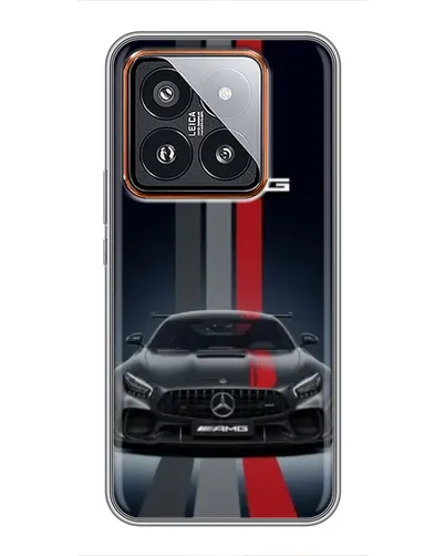 Чехол для Xiaomi 14 Pro с картинкой «Mercedes — белый карбон» Чехол для Xiaomi 14 Pro с картинкой «Mercedes — белый карбон»