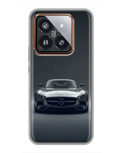 Чехол для Xiaomi 14 Pro с картинкой «Mercedes на черном» Чехол для Xiaomi 14 Pro с картинкой «Mercedes на черном»