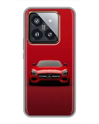 Чехол для Xiaomi 14 Pro с картинкой «Красный Mercedes AMG» Чехол для Xiaomi 14 Pro с картинкой «Красный Mercedes AMG»