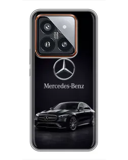 Чехол для Xiaomi 14 Pro с картинкой «Mercedes — решетка радиатора»