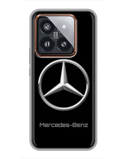 Чехол для Xiaomi 14 Pro с картинкой «Mercedes Silver Logo»