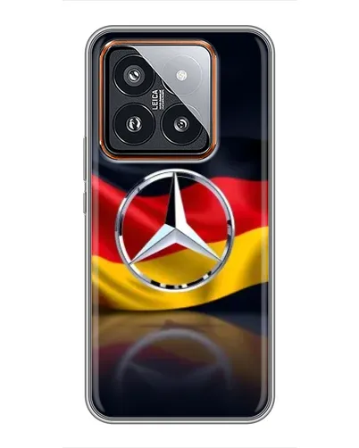 Чехол для Xiaomi 14 Pro с картинкой «Mercedes — флаг Германии» Чехол для Xiaomi 14 Pro с картинкой «Mercedes — флаг Германии»