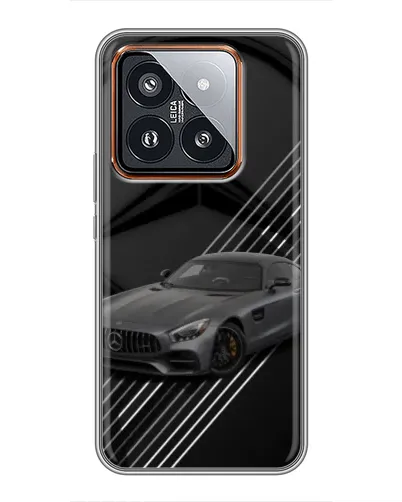 Чехол для Xiaomi 14 Pro с картинкой «Mercedes AMG — графика» Чехол для Xiaomi 14 Pro с картинкой «Mercedes AMG — графика»