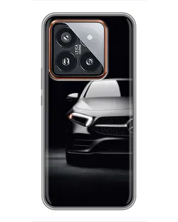Чехол для Xiaomi 14 Pro с картинкой «Свет фар Mercedes»