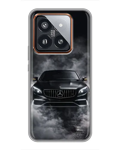 Чехол для Xiaomi 14 Pro с картинкой «Mercedes в дыму» Чехол для Xiaomi 14 Pro с картинкой «Mercedes в дыму»