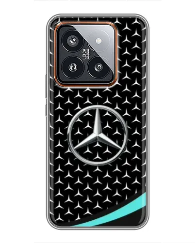 Чехол для Xiaomi 14 Pro с картинкой «Mercedes — бирюзовый акцент» Чехол для Xiaomi 14 Pro с картинкой «Mercedes — бирюзовый акцент»