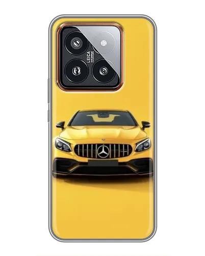 Чехол для Xiaomi 14 Pro с картинкой «Желтый Mercedes GT» Чехол для Xiaomi 14 Pro с картинкой «Желтый Mercedes GT»