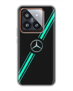Чохол для Xiaomi 14 Pro з картинкою «Спортивні лінії Mercedes»