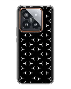 Чохол для Xiaomi 14 Pro з картинкою «Mercedes паттерн зірок»