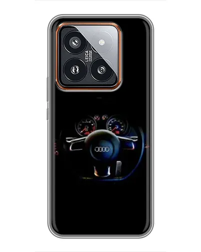Чехол для Xiaomi 14 Pro с картинкой «Салон Audi — руль» Чехол для Xiaomi 14 Pro с картинкой «Салон Audi — руль»