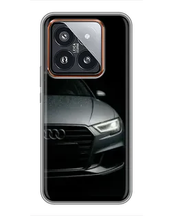 Чехол для Xiaomi 14 Pro с картинкой «Audi — детализация кузова» Чехол для Xiaomi 14 Pro с картинкой «Audi — детализация кузова»