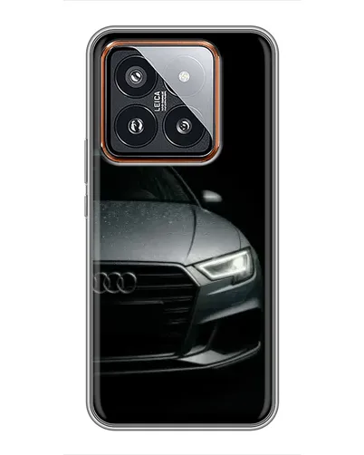 Чехол для Xiaomi 14 Pro с картинкой «Audi — детализация кузова» Чехол для Xiaomi 14 Pro с картинкой «Audi — детализация кузова»