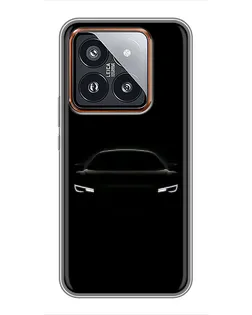 Чехол для Xiaomi 14 Pro с картинкой «Взгляд Audi в темноте»