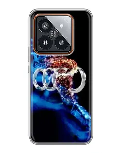 Чехол для Xiaomi 14 Pro с картинкой «Энергия лого Audi»