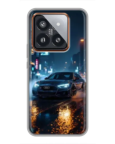 Чехол для Xiaomi 14 Pro с картинкой «Ночной город и Audi» Чехол для Xiaomi 14 Pro с картинкой «Ночной город и Audi»