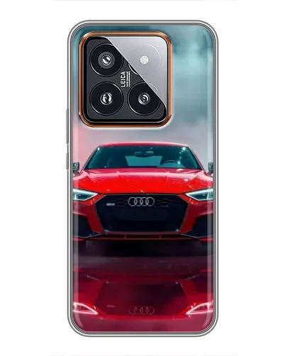 Чехол для Xiaomi 14 Pro с картинкой «Audi RS — красный стиль» Чехол для Xiaomi 14 Pro с картинкой «Audi RS — красный стиль»