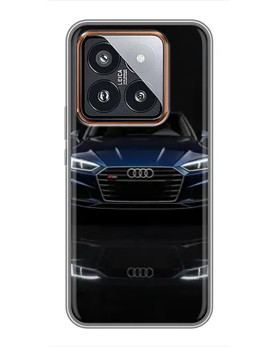 Чехол для Xiaomi 14 Pro с картинкой «Audi — ночное отражение» Чехол для Xiaomi 14 Pro с картинкой «Audi — ночное отражение»