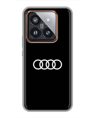 Чехол для Xiaomi 14 Pro с картинкой «Audi White Logo» Чехол для Xiaomi 14 Pro с картинкой «Audi White Logo»