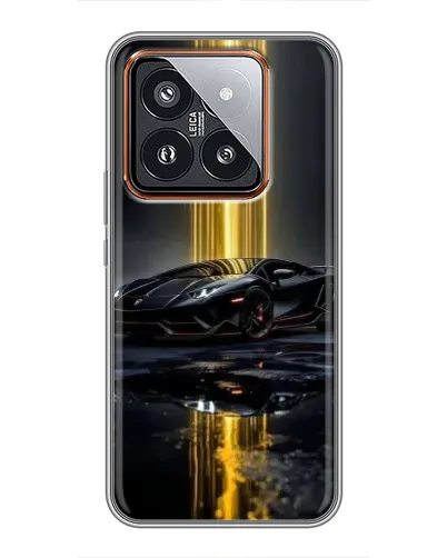 Чохол для Xiaomi 14 Pro з картинкою «Нічний Lamborghini драйв»
