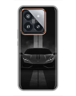 Чохол для Xiaomi 14 Pro з картинкою «Lamborghini симетрія доріг»