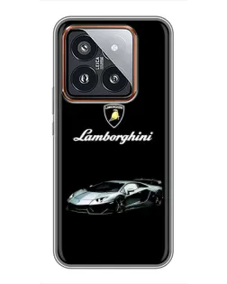 Чохол для Xiaomi 14 Pro з картинкою «Логотип Lamborghini класика»