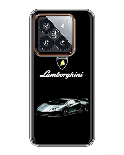 Чохол для Xiaomi 14 Pro з картинкою «Логотип Lamborghini класика»