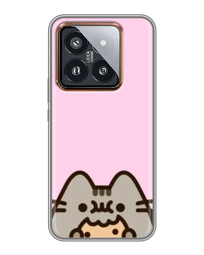 Чехол для Xiaomi 14 Pro с картинкой «Pusheen и печенье» Чехол для Xiaomi 14 Pro с картинкой «Pusheen и печенье»