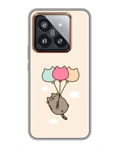 Чехол для Xiaomi 14 Pro с картинкой «Пушин на шариках» Чехол для Xiaomi 14 Pro с картинкой «Пушин на шариках»