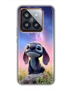 Чехол для Xiaomi 14 Pro с картинкой «Стич на рассвете» Чехол для Xiaomi 14 Pro с картинкой «Стич на рассвете»