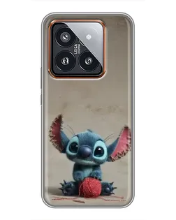 Чехол для Xiaomi 14 Pro с картинкой «Стич на коричневом фоне» Чехол для Xiaomi 14 Pro с картинкой «Стич на коричневом фоне»