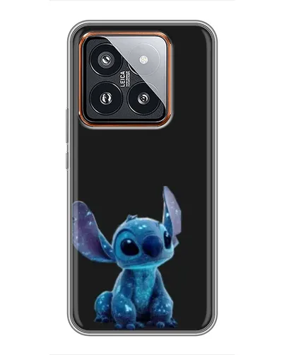 Чехол для Xiaomi 14 Pro с картинкой «Стич на черном»