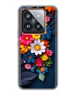 Чохол для Xiaomi 14 Pro з картинкою «Квіткова феєрія»