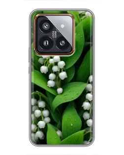 Чохол для Xiaomi 14 Pro з картинкою «Конвалії в зелені»